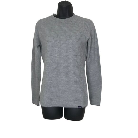 Patagonia  Grey Capilene Air Crew Light Sweater Size M - Picture 3 of 9